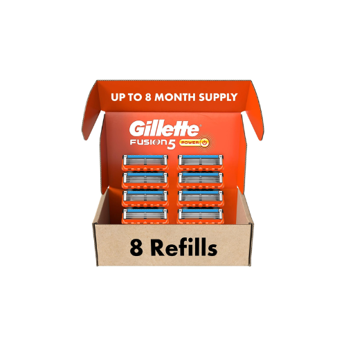 Gillette Fusion5 Power Razor Blade Refills - 8 Ct - Comfortable Shave