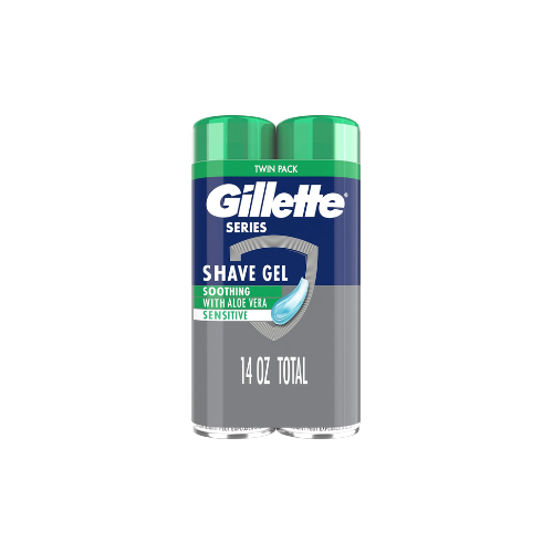 Gillette Series Shave Gel - Sensitive Skin - Twin Pack, 7 oz Each