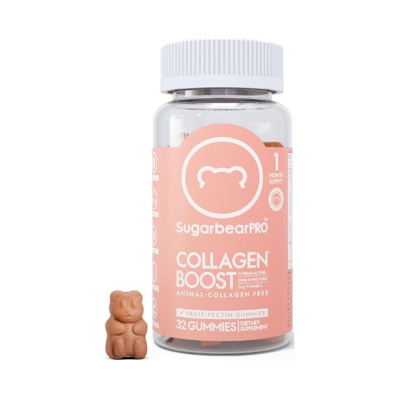 Sugar Bear Pro Collagen Boosting Multivitamin Gummies, 1 Month Supply