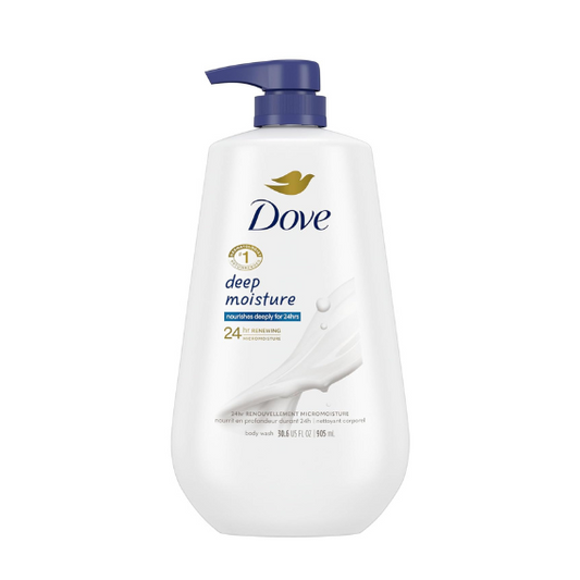 Dove Body Wash with Pump Deep Moisture For Dry Skin - 30.6oz