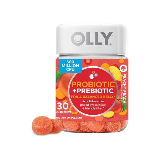 OLLY Probiotic + Prebiotic Gummy, Digestive Support - 30 Count