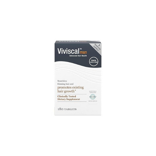 Viviscal Men's Hair Growth Supplements for Thicker, 180 Count