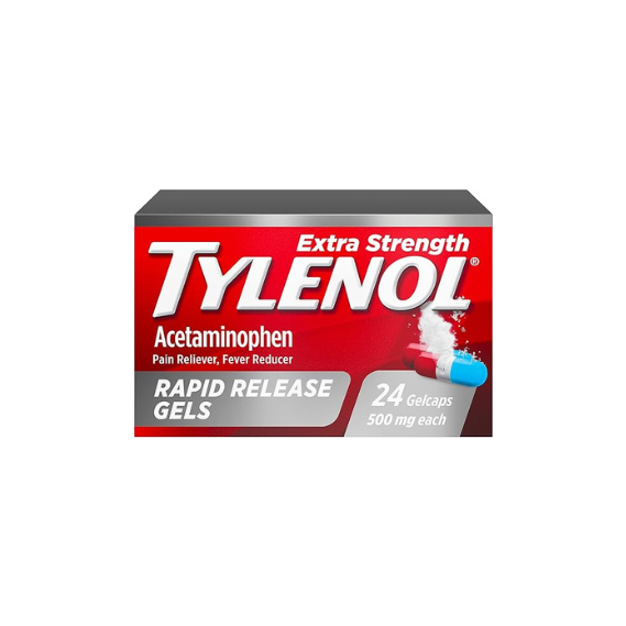 Tylenol Extra Strength Acetaminophen Rapid Release Gels, 24 ct