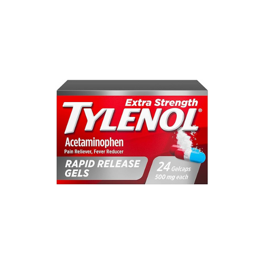 Tylenol Extra Strength Acetaminophen Rapid Release Gels, 24 ct