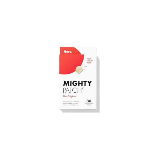 Mighty Patch™ Original patch from Hero Cosmetics - Hydrocolloid Acne Pimple Patch for Covering Zits and Blemishes in Face and Skin, Vegan-friendly and Not Tested on Animals (36 Count)