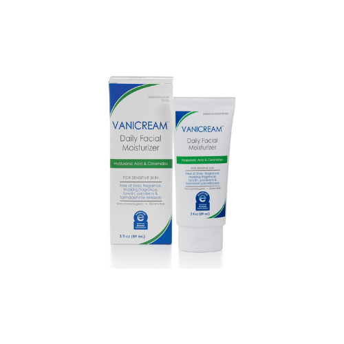 Vanicream Daily Facial Moisturizer With Ceramides and Hyaluronic Acid - Formulated Without Common Irritants for Those with Sensitive Skin, 3 fl oz (Pack of 1)