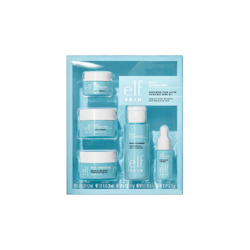 e.l.f. SKIN Hydrated Ever After Skincare Mini Kit - Cleanser, Makeup Remover, Moisturizer & Eye Cream